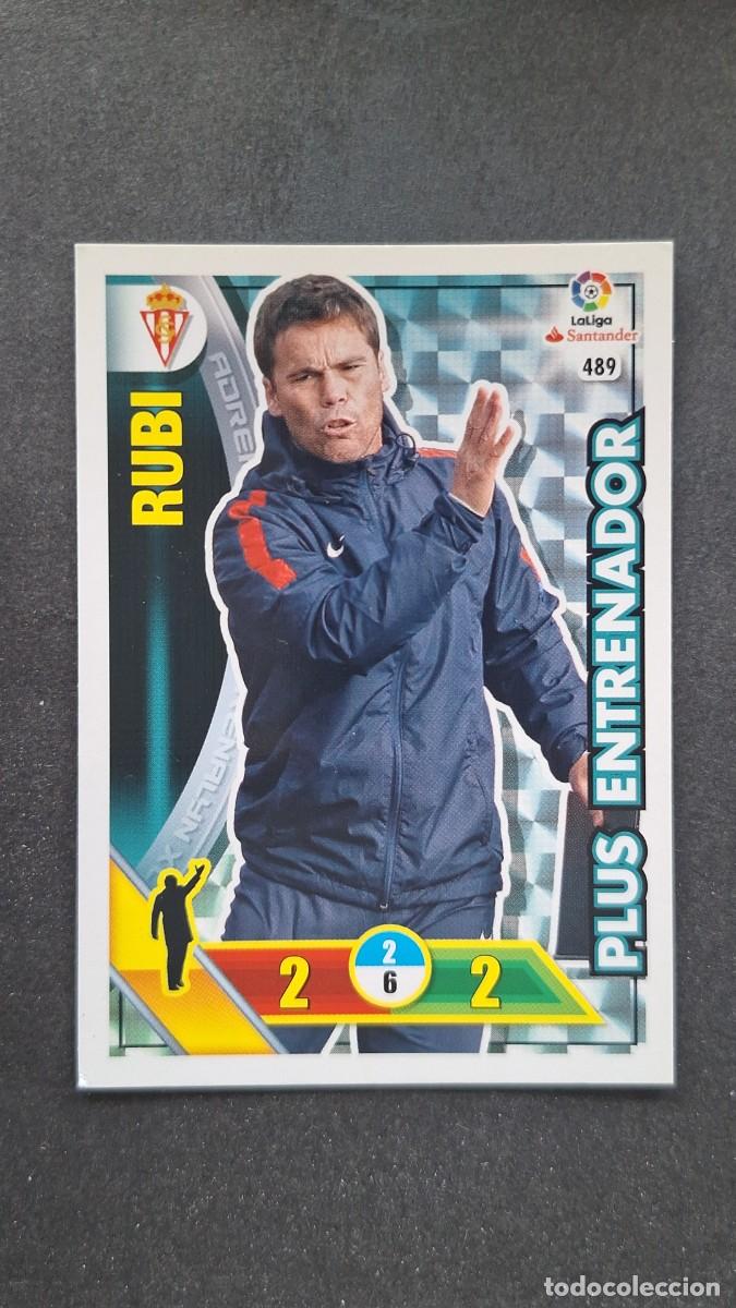 Cromos de F&uacute;tbol: L1 RUBI SPORTING DE GIJON 489 PLUS ENTRENADOR PANINI ADRENALYN XL LIGA 2016/17 16 17