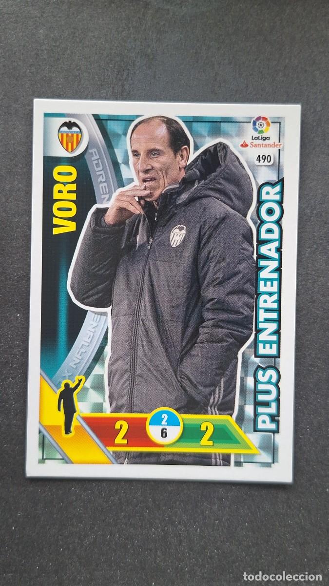 Cromos de F&uacute;tbol: L1 VORO VALENCIA C. F. 490 PLUS ENTRENADOR PANINI ADRENALYN XL LIGA 2016/17 16 17