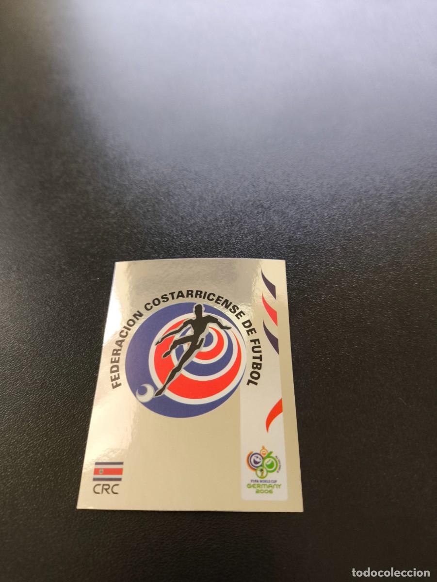 Cromos de F&uacute;tbol: 37 EMBLEMA ESCUDO TEAM COSTA RICA SIN PEGAR PANINI FIFA WORLD CUP MUNDIAL ALEMANIA 2006