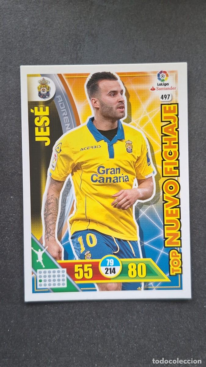 Football Stickers: L1 JESE U. D. LAS PALMAS 497 TOP NUEVO FICHAJE PANINI ADRENALYN XL LIGA 2016/17 16 17