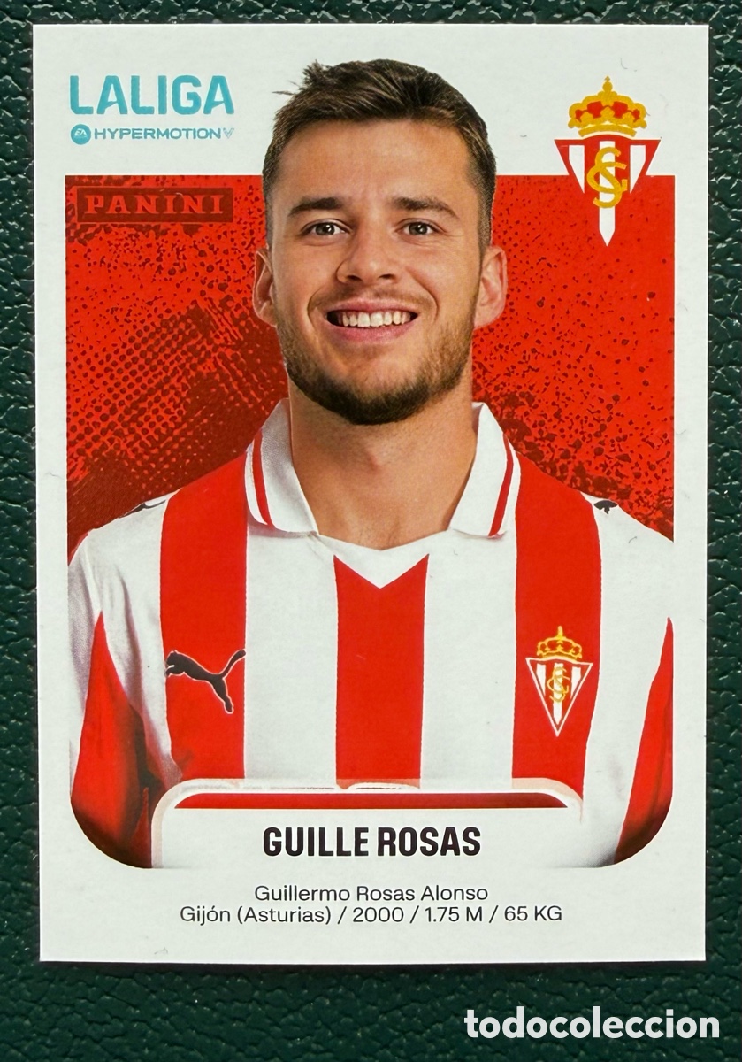 Cromos de F&uacute;tbol: 367 GUILLE ROSAS SPORTING DE GIJON CROMOS ALBUM LA LIGA HYPERMOTION 2025 2026 25 26 PANINI