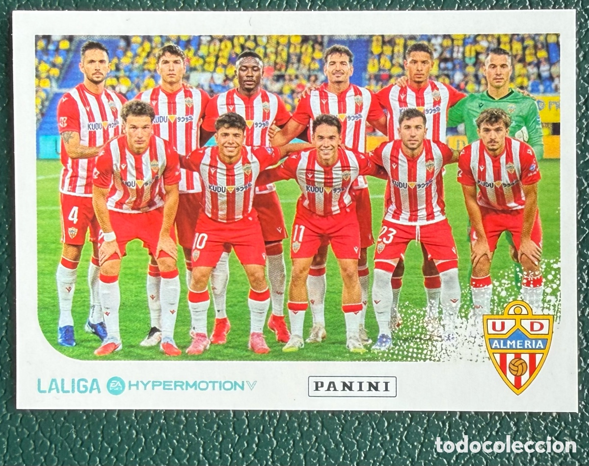 Cromos de f&uacute;tbol: 22 ALINEACION UD ALMERIA CROMOS ALBUM LA LIGA HYPERMOTION 2025 2026 25 26 PANINI