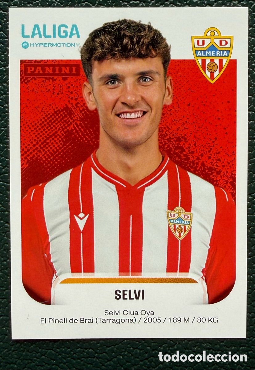 Cromos de f&uacute;tbol: 33 SELVI UD ALMERIA CROMOS ALBUM LA LIGA HYPERMOTION 2025 2026 25 26 PANINI