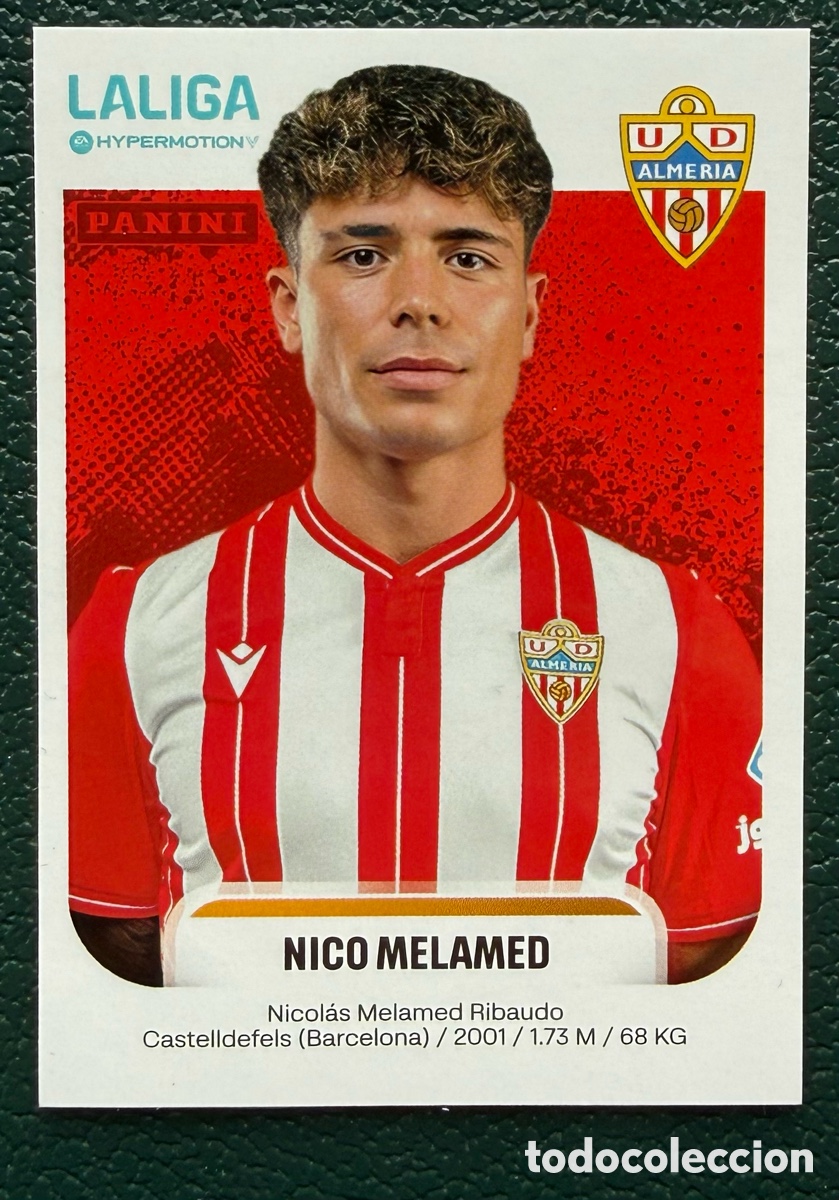 Cromos de f&uacute;tbol: 35 NICO MELAMED UD ALMERIA CROMOS ALBUM LA LIGA HYPERMOTION 2025 2026 25 26 PANINI