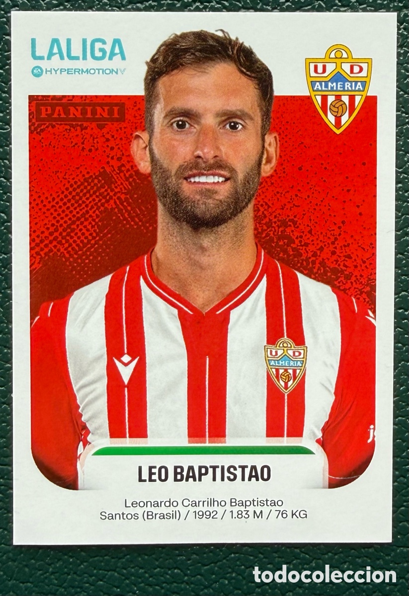 Figurine di Calcio: 38 LEO BAPTISTAO UD ALMERIA CROMOS ALBUM LA LIGA HYPERMOTION 2025 2026 25 26 PANINI