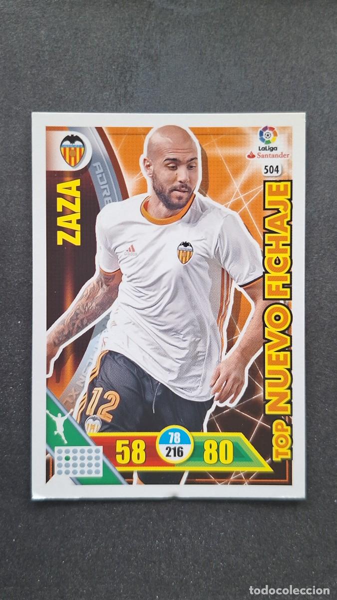 Figurine di Calcio: L1 ZAZA VALENCIA C. F. 504 TOP NUEVO FICHAJE PANINI ADRENALYN XL LIGA 2016/17 16 17