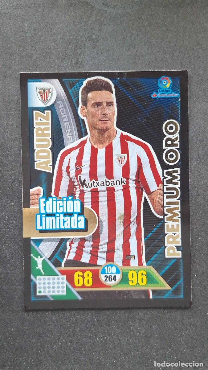 Cromos de F&uacute;tbol: L1 ADURIZ ATHLETIC DE BILBAO PREMIUM ORO EDICION LIMITADA PANINI ADRENALYN XL LIGA 2016/17 16 17
