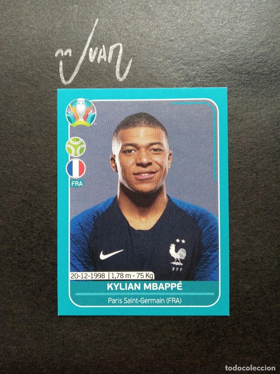Cromos de Futebol: N&ordm; 25 KYLIAN MBAPPE FRANCIA REAL MADRID CF ⚽ PANINI &reg; UEFA EURO 2020 PREVIEW SIN PEGAR NUNCA NUEVO