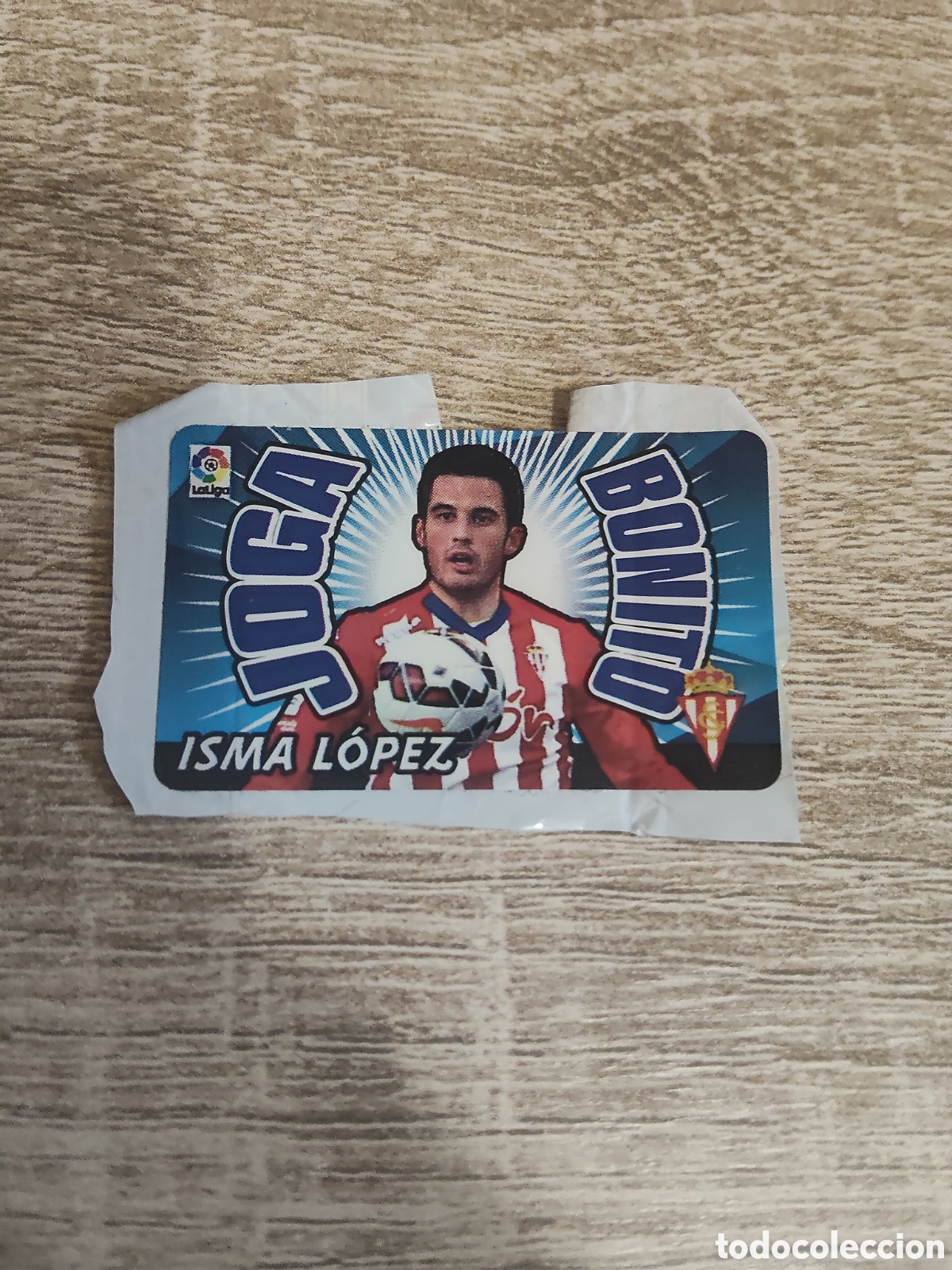 Football Stickers: Panini chicle liga 2015 2016 15 16 Isma L&oacute;pez Sporting de Gij&oacute;n