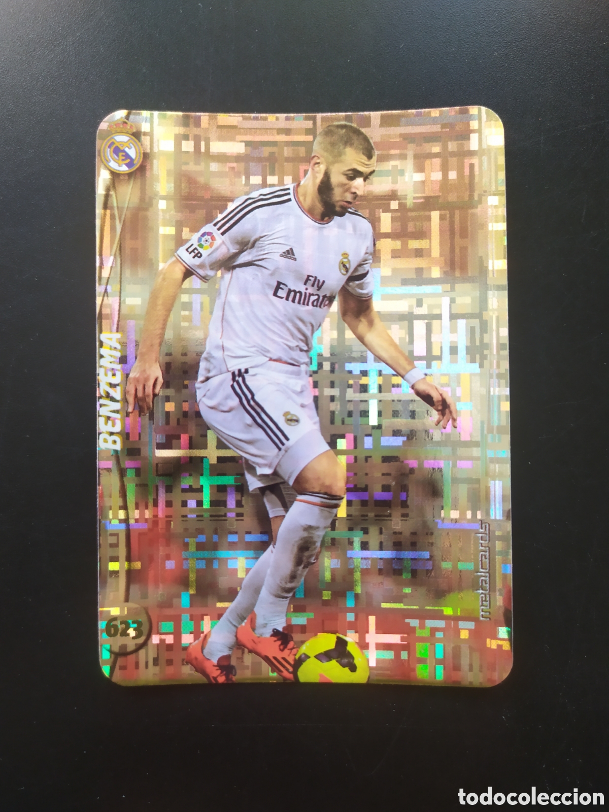 Cartes &agrave; collectionner de Football: Mundicromo fichas Liga 2014 2015 14 15 Benzema top brillo tetris n&deg; 623 Real Madrid
