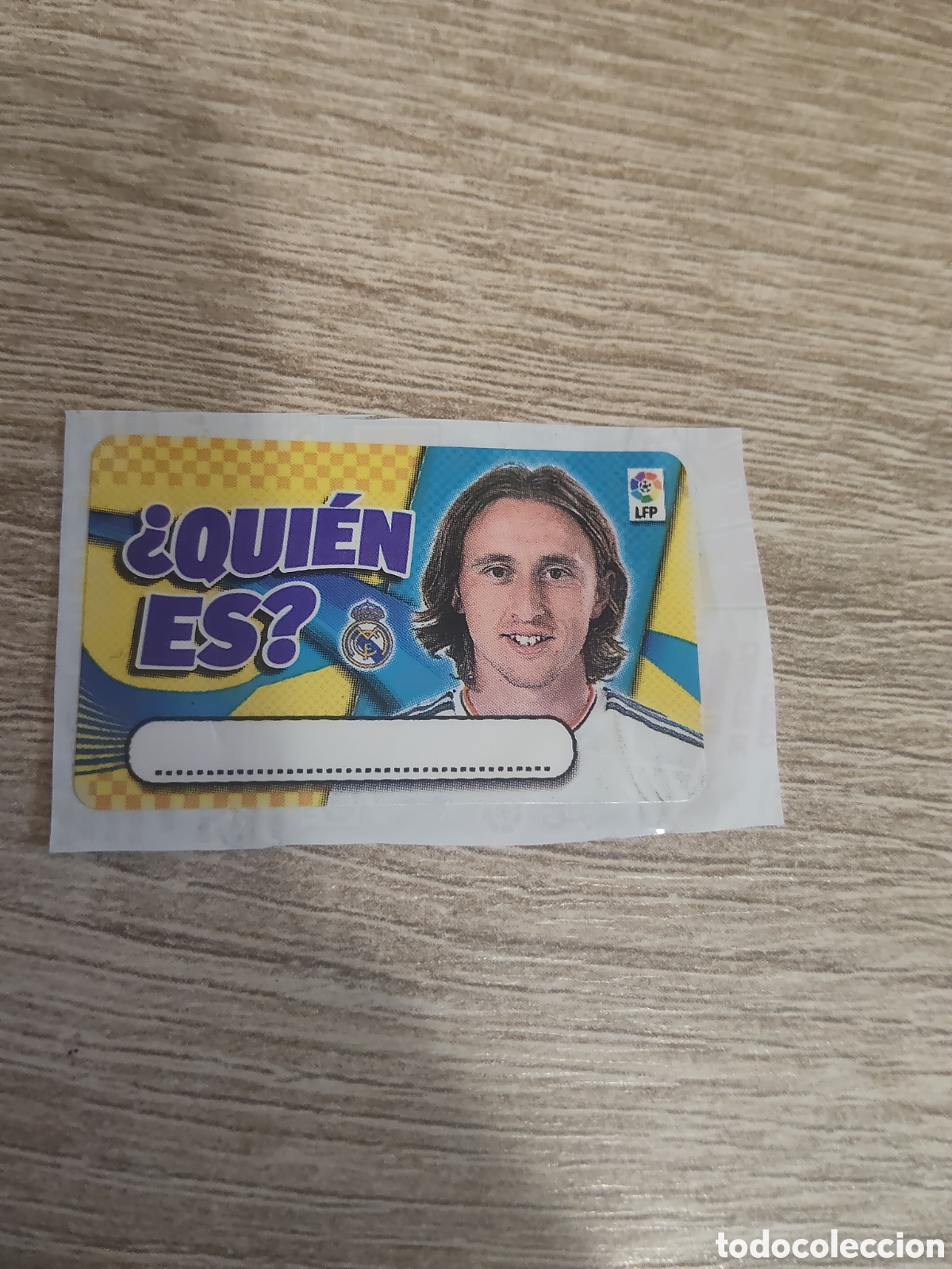 Cromos de Futebol: Panini chicle liga 2014 2015 14 15 Quien es Real Madrid Modric