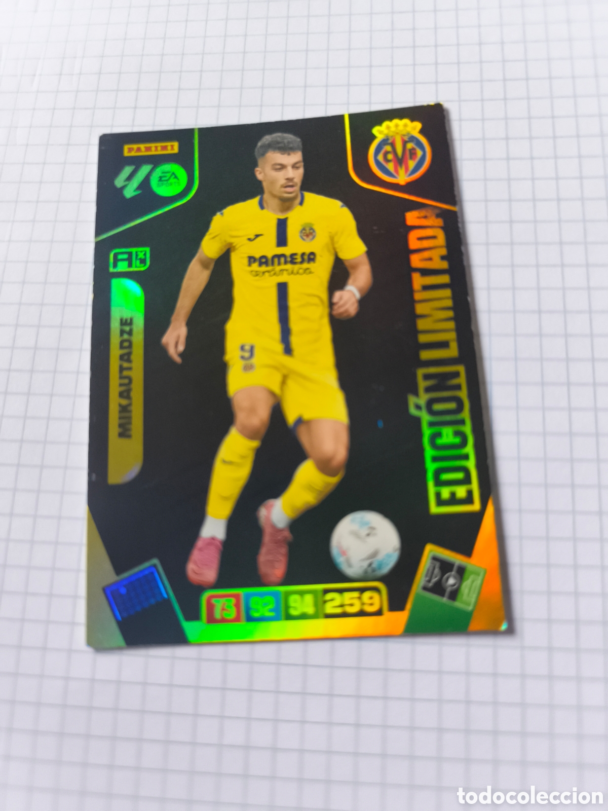 Cromos de F&uacute;tbol: Mikautadze Edici&oacute;n Limitada