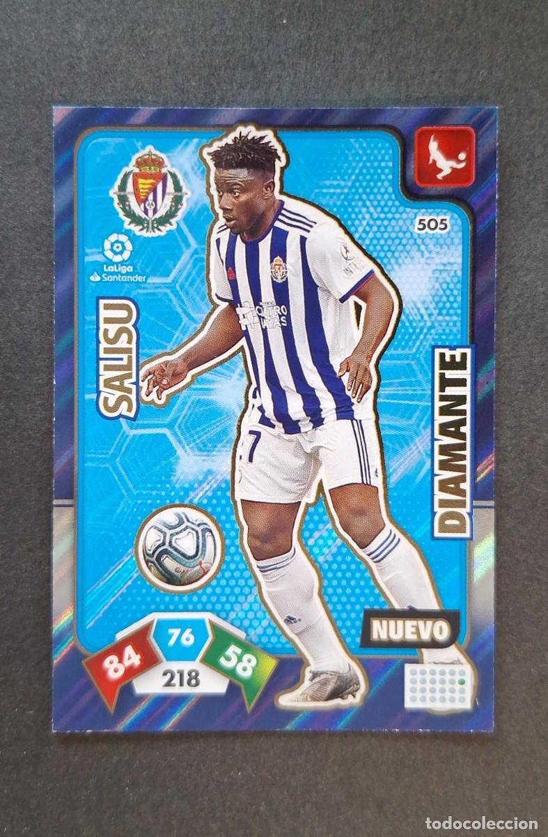 Cromos de F&uacute;tbol: L1 SALISU REAL VALLADOLID 505 NUEVO DIAMANTE PANINI ADRENALYN XL LIGA 2019/20 19 20