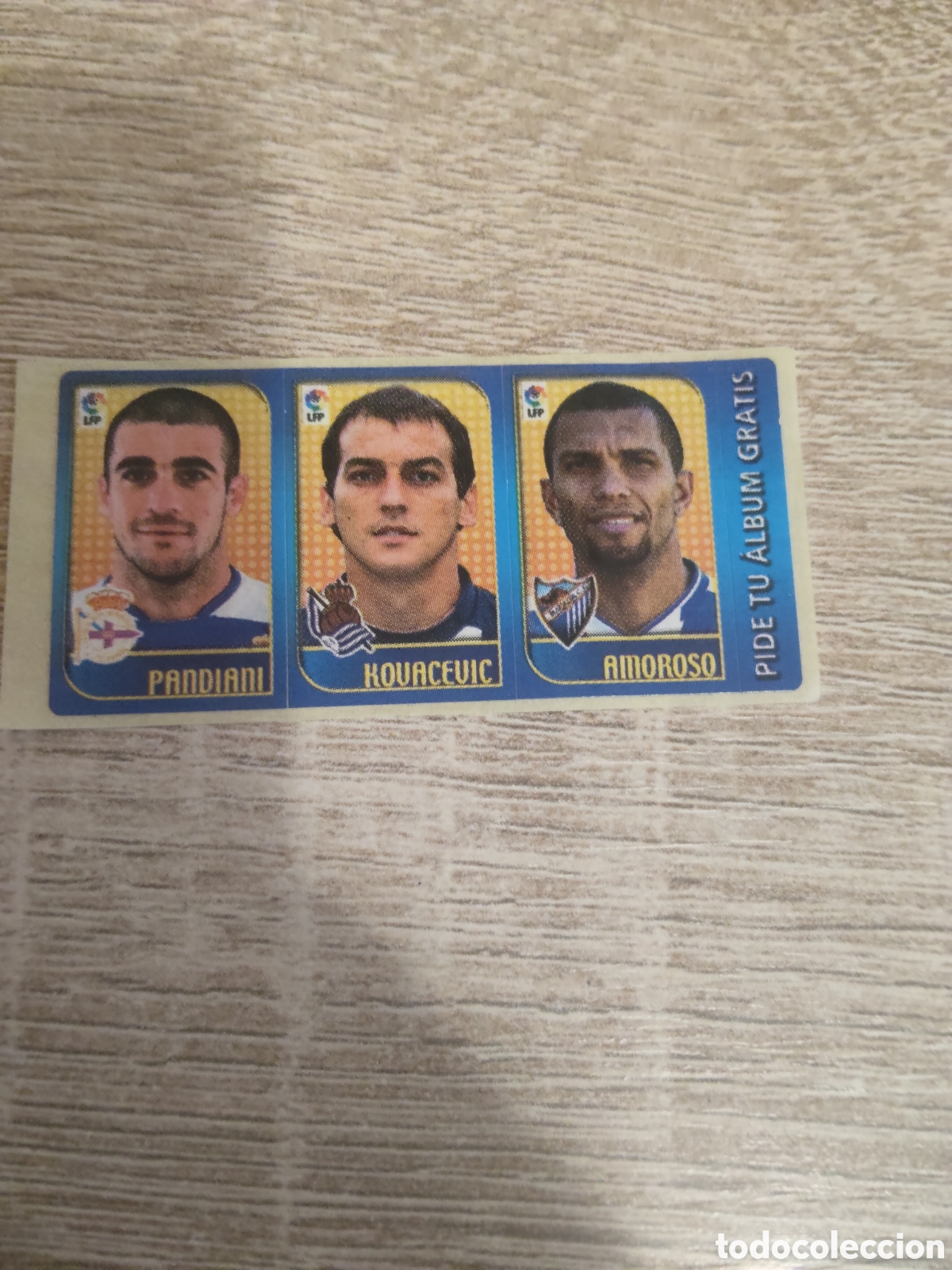 Cromos de F&uacute;tbol: Panini chicle liga 2004 2005 04 05 Pandiani, Kovacevic y Amoroso