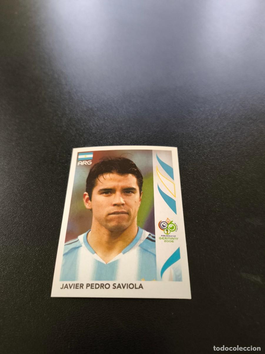 Cromos de F&uacute;tbol: 186 Javier Pedro Saviola ARGENTINA SIN PEGAR PANINI FIFA WORLD CUP MUNDIAL ALEMANIA 2006