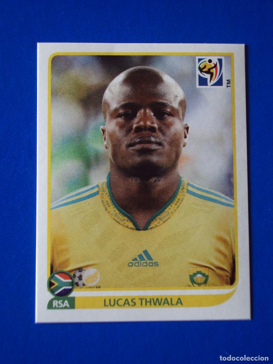Figurine di Calcio: 37 LUCAS THWALA SOUTH AFRICA MUNDIAL FUTBOL SOUTH AFRICA 2010 FIFA WORLD CUP PANINI CROMO NUEVO