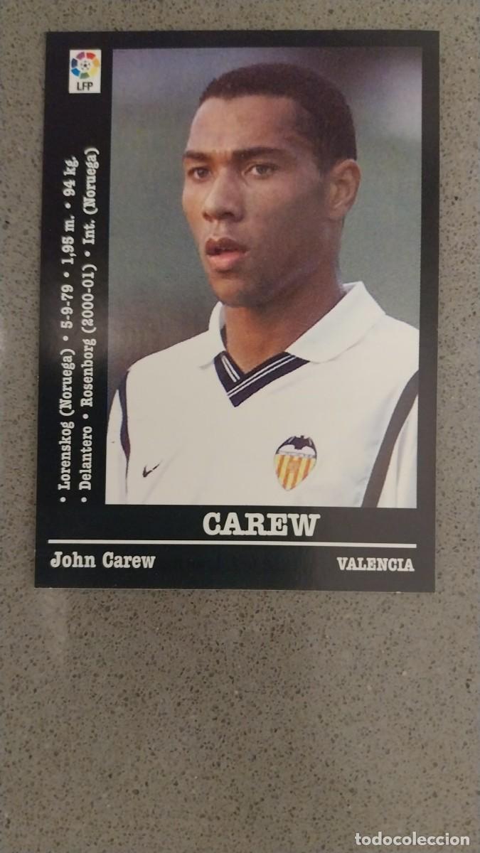 Cromos de Futebol: CAREW VALENCIA C. F. 49 PANINI LIGA 2000 - 2001 00 01 NUNCA PEGADO SIN PEGAR