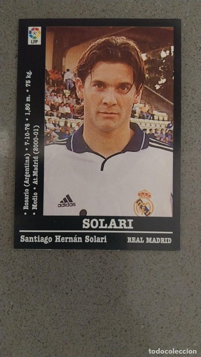 Figurine di Calcio: SOLARI REAL MADRID ULTIMOS FICHAJES PANINI LIGA 2000 2001 00 01 NUNCA PEGADO SIN PEGAR