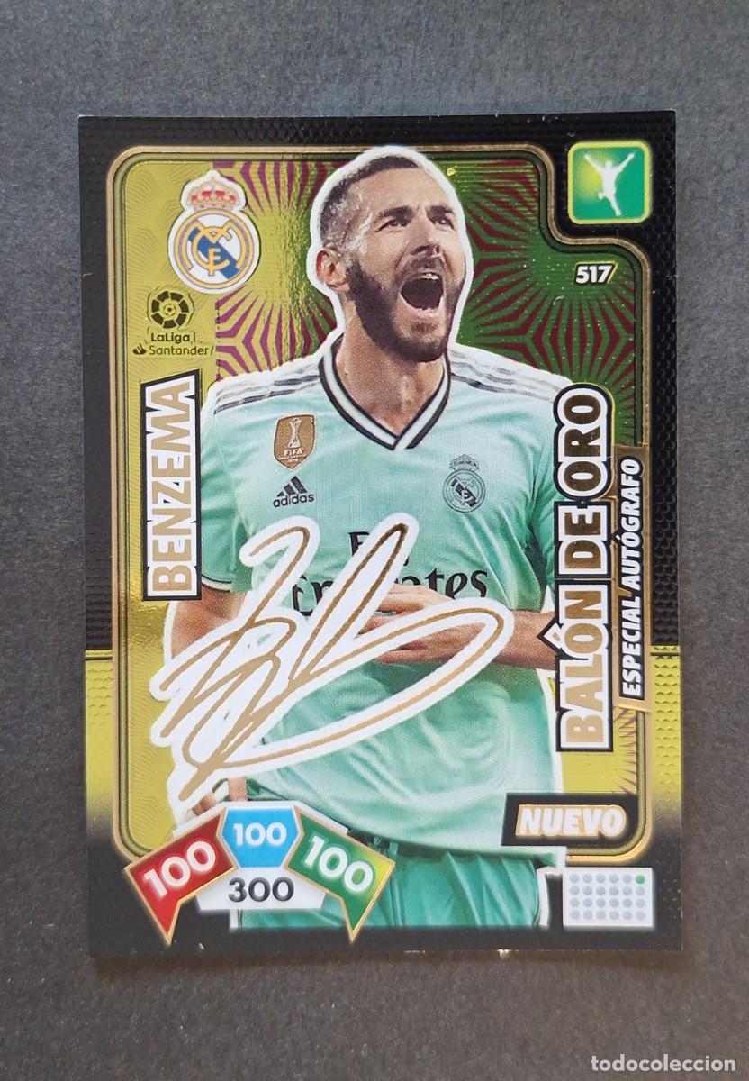 Fu&szlig;ball-Sticker: L1 BENZEMA REAL MADRID 517 NUEVO BALON DE ORO AUTOGRAFO PANINI ADRENALYN XL LIGA 2019/20 19 20