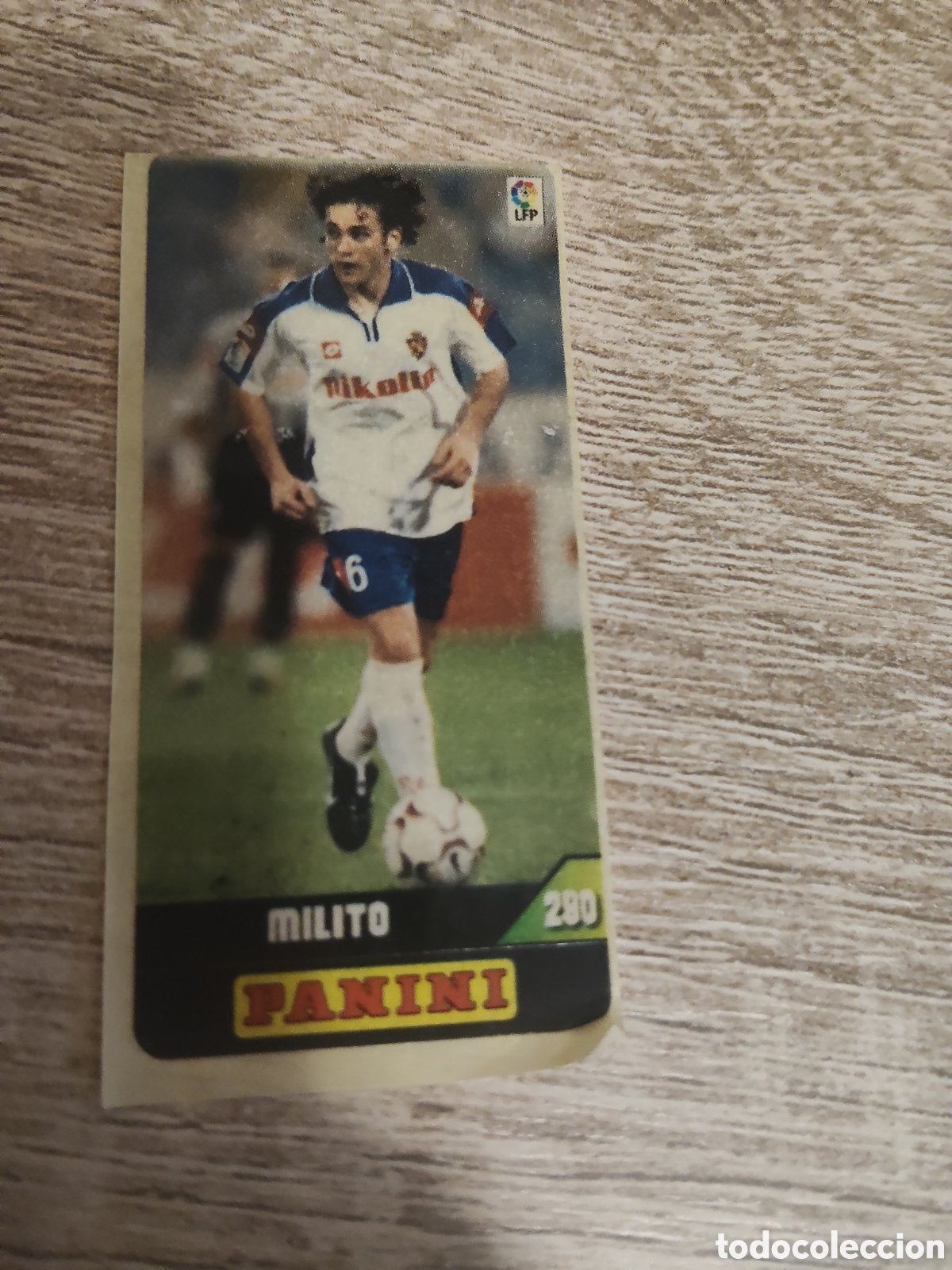 Cromos de F&uacute;tbol: Panini chicle liga 2003 2004 03 04 280 Milito Real Zaragoza