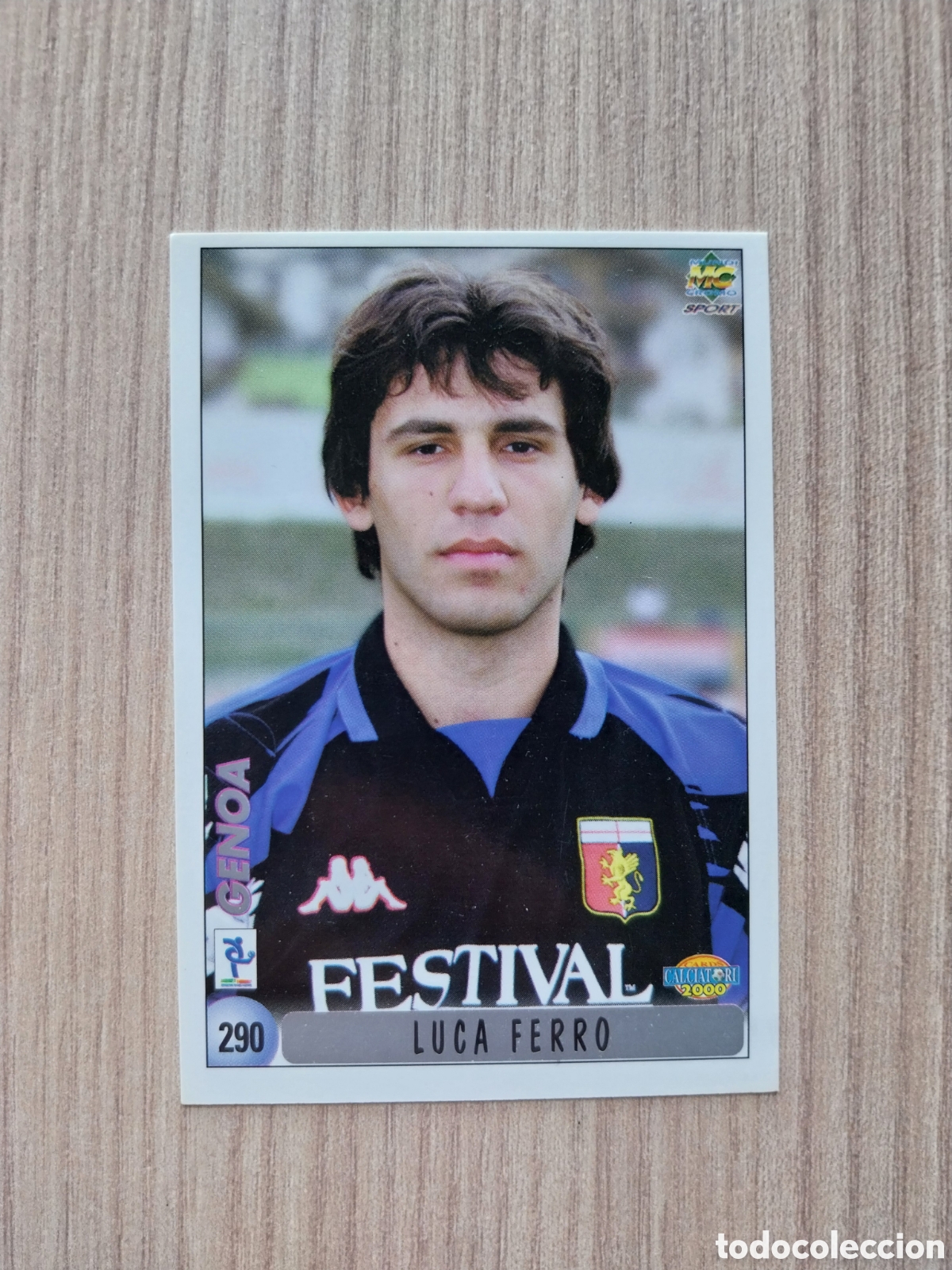 Football Stickers: LUCA FERRO MASSIMO MUTARELLI N&deg; 290 CALCIATORI 1999 2000 99 00 GENOA MUNDICROMO ITALIA F&Uacute;TBOL
