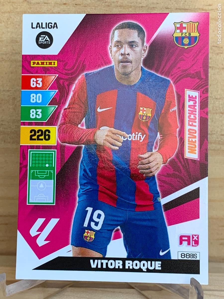 Cromos de Futebol: 88bis Vitor Roque FC Barcelona Nuevo fichaje / Actualizaci&oacute;n ADRENALYN XL LIGA 2023/2024 23 24 PANIN