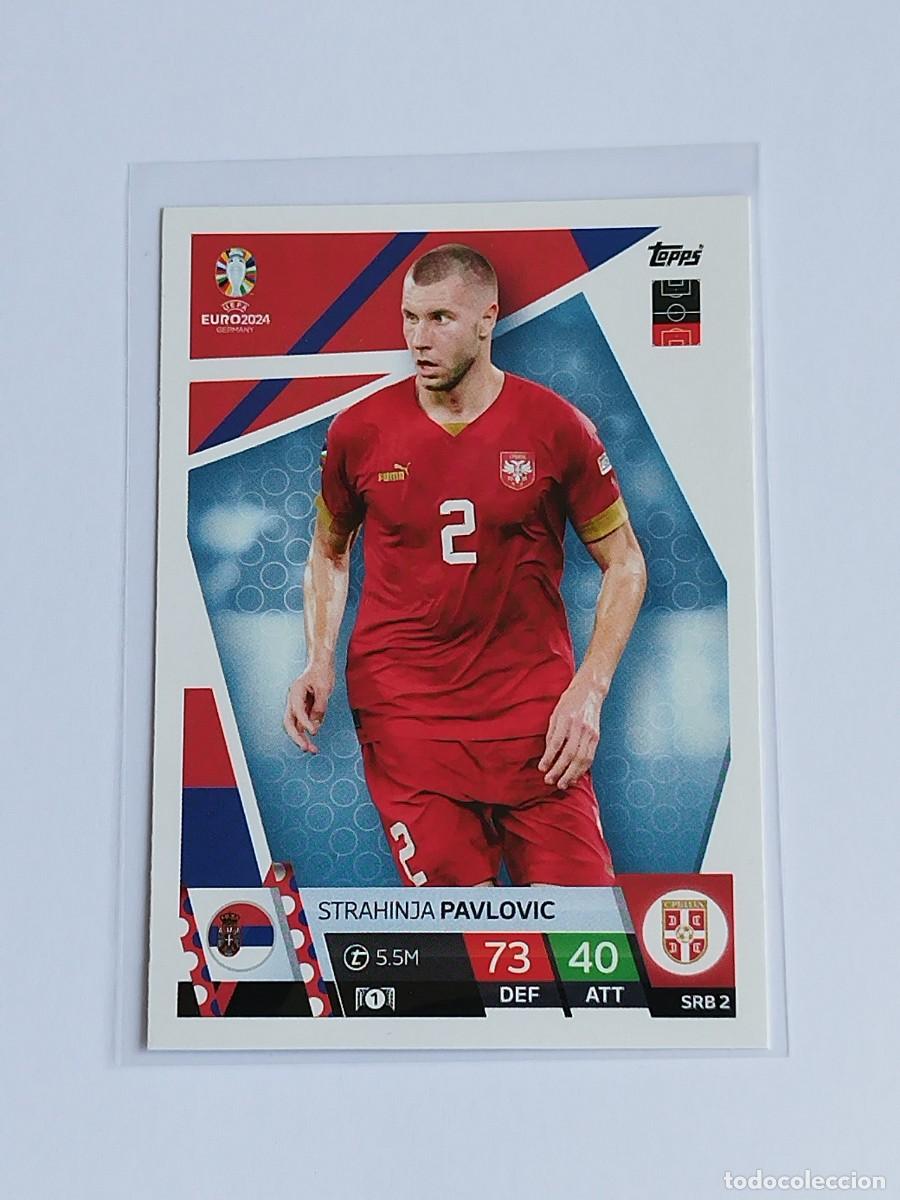 Cromos de F&uacute;tbol: PAVLOVIC #SRB 2 SERBIA - TOPPS EUROCOPA 2024 MATCH ATTAX - UEFA EURO GERMANY 24 SRB2