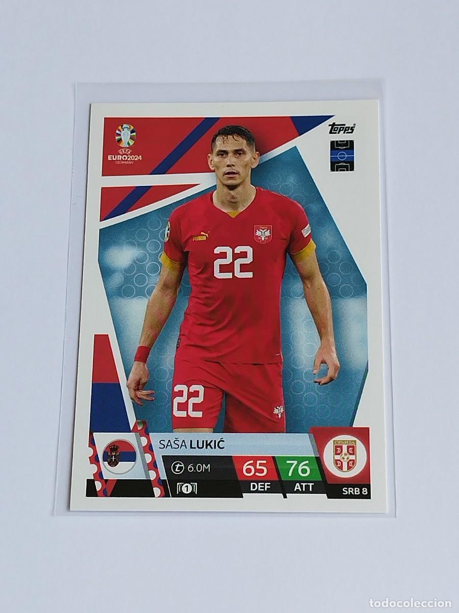 Figurine di Calcio: LUKIC #SRB 8 SERBIA - TOPPS EUROCOPA 2024 MATCH ATTAX - UEFA EURO GERMANY 24 SRB8