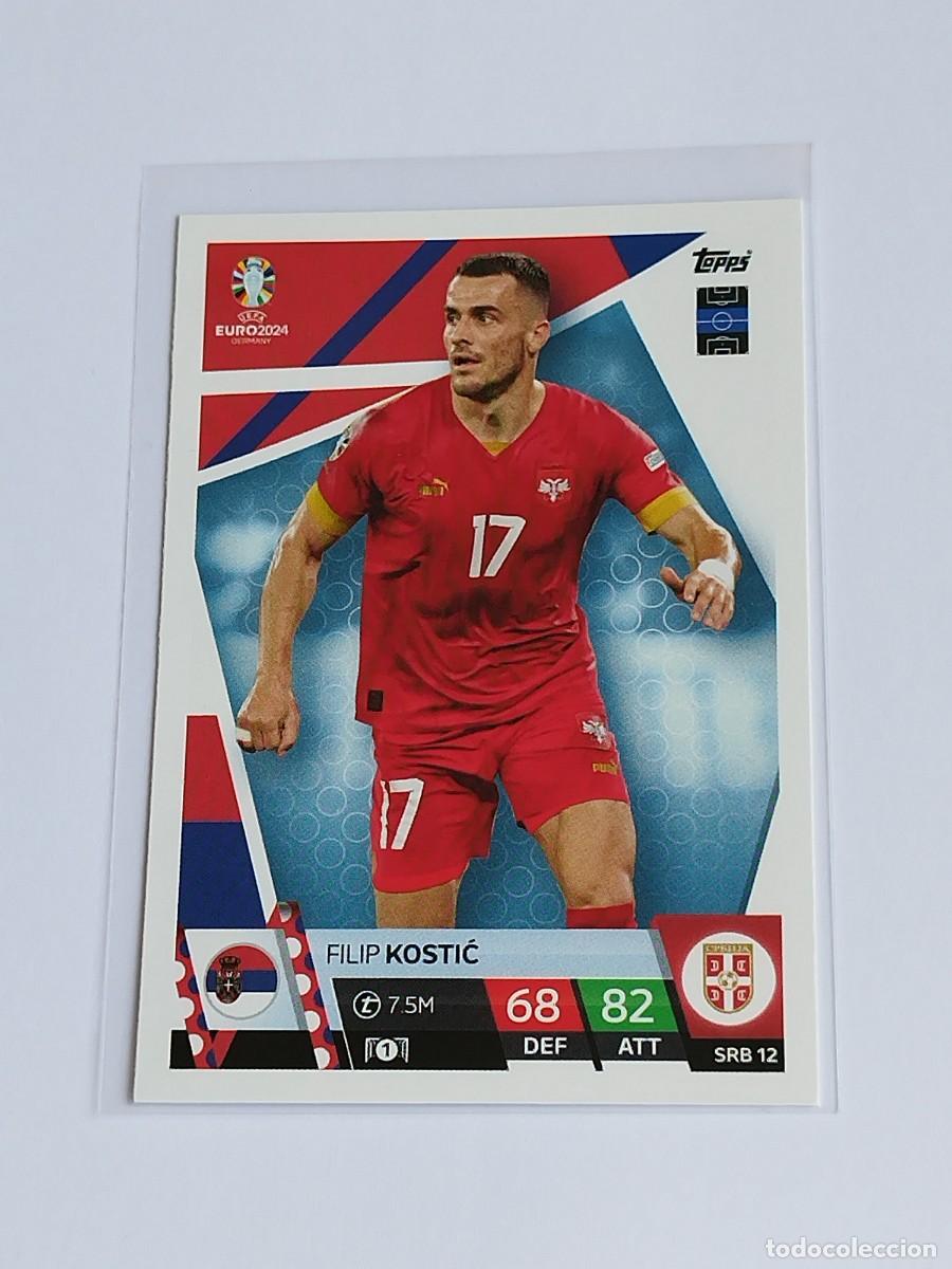 Figurine di Calcio: KOSTIC #SRB 12 SERBIA - TOPPS EUROCOPA 2024 MATCH ATTAX - UEFA EURO GERMANY 24 SRB12