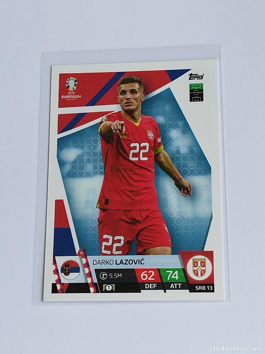 Fu&szlig;ball-Sticker: LAZOVIC #SRB 13 SERBIA - TOPPS EUROCOPA 2024 MATCH ATTAX - UEFA EURO GERMANY 24 SRB13