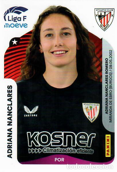 Cromos de F&uacute;tbol: CROMO PANINI LIGA FEMENINA F 2025-26 (25 - 26) - N&ordm; 24 - ADRIANA NANCLARES - ATHLETIC BILBAO