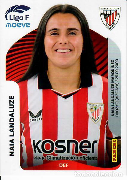 Cromos de F&uacute;tbol: CROMO PANINI LIGA FEMENINA F 2025-26 (25 - 26) - N&ordm; 29 A - NAIA LANDALUZE - ATHLETIC BILBAO