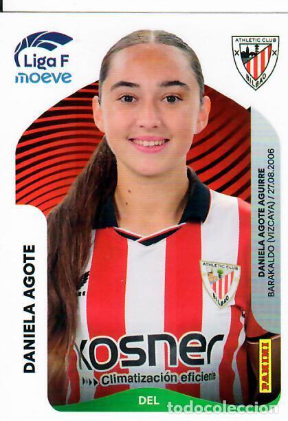 Cartes &agrave; collectionner de Football: CROMO PANINI LIGA FEMENINA F 2025-26 (25 - 26) - N&ordm; 39 A - DANIELA AGOTE - ATHLETIC BILBAO