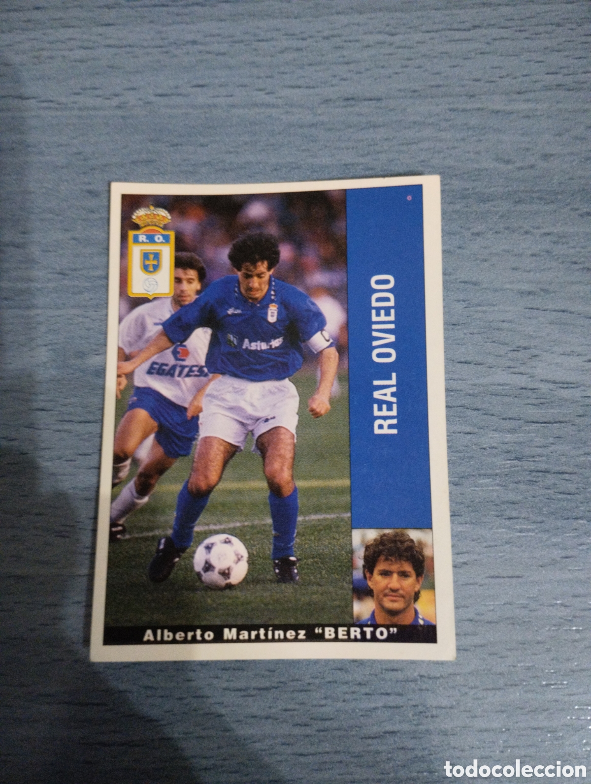 Cromos de F&uacute;tbol: Cromo Panini liga 95 96 Berto Oviedo sin pegar