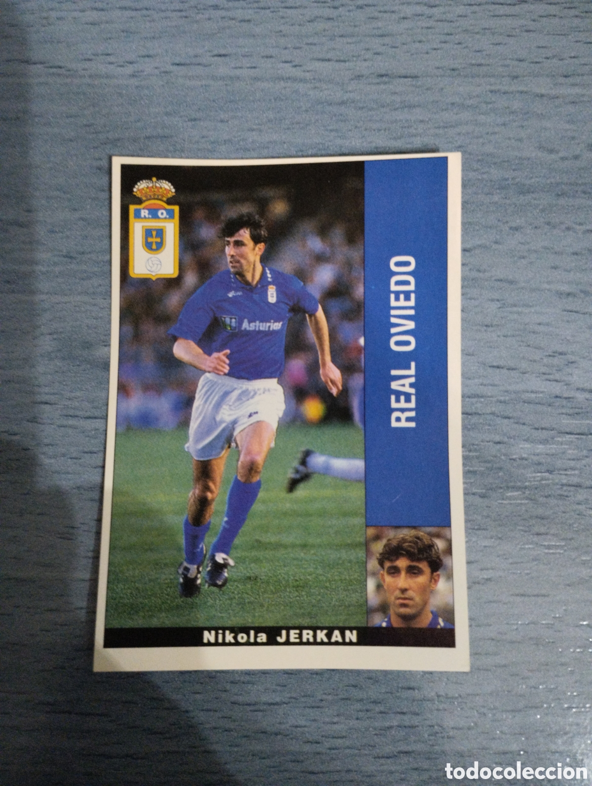 Cromos de F&uacute;tbol: Cromo Panini liga 95 96 jerkan Oviedo sin pegar