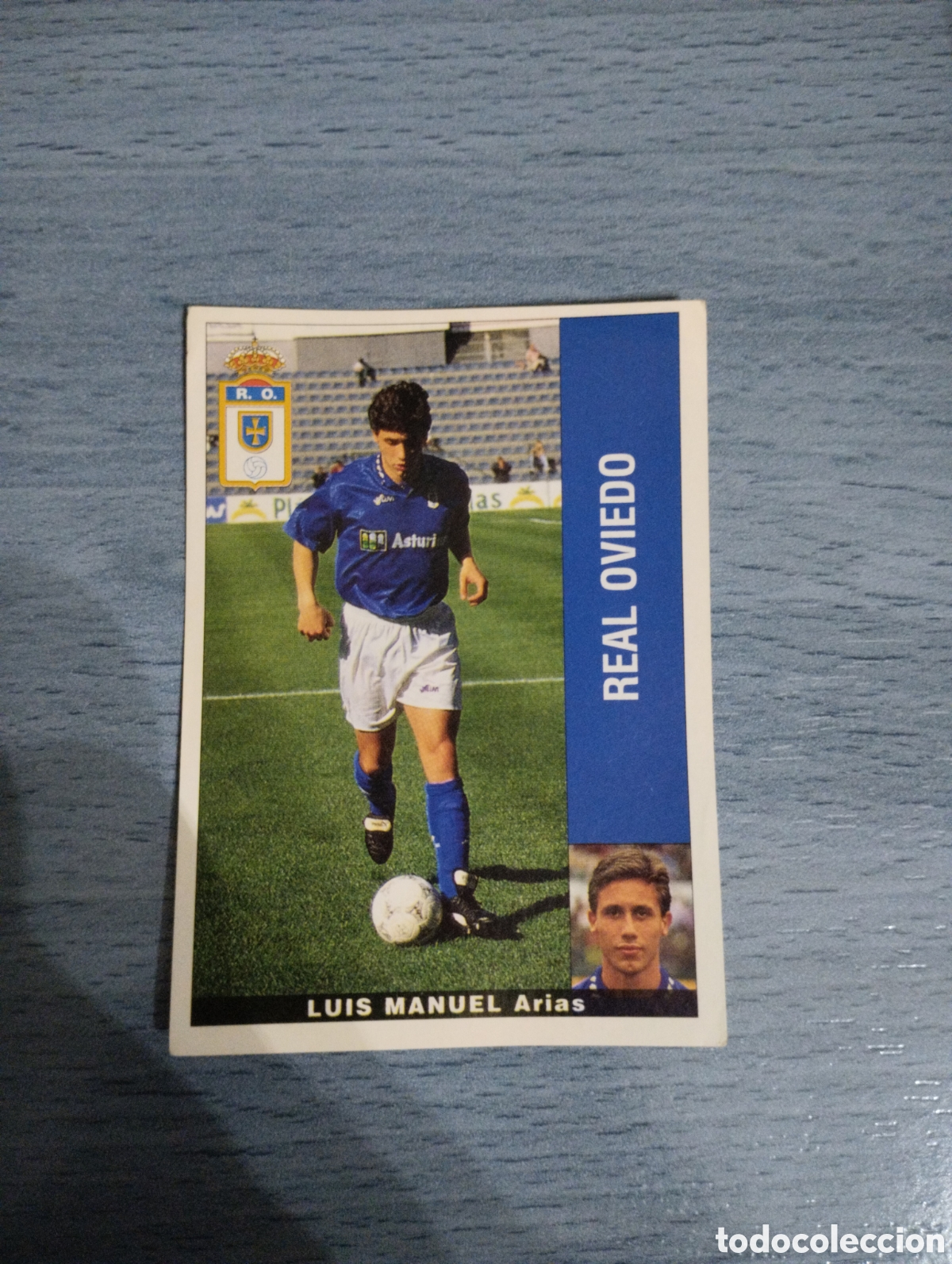 Cromos de F&uacute;tbol: Cromo Panini liga 95 96 baja luis Manuel Oviedo sin pegar