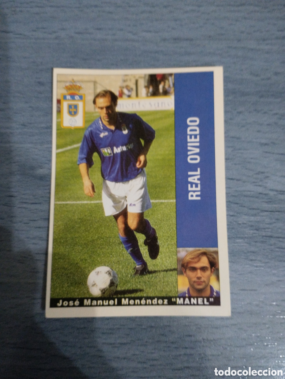 Cromos de F&uacute;tbol: Cromo Panini liga 95 96 Manel Oviedo sin pegar