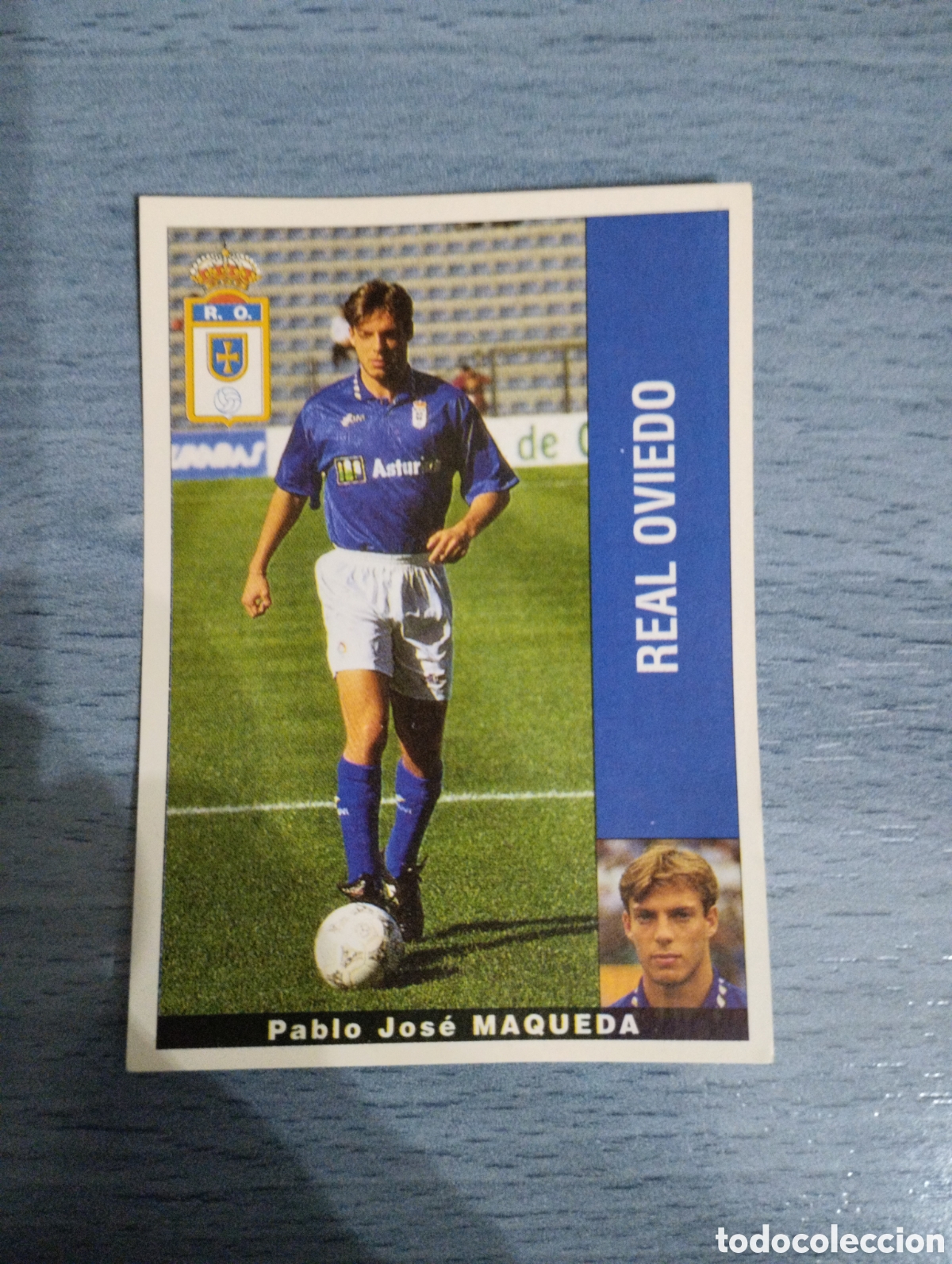 Cromos de F&uacute;tbol: Cromo Panini liga 95 96 Maqueda Oviedo sin pegar