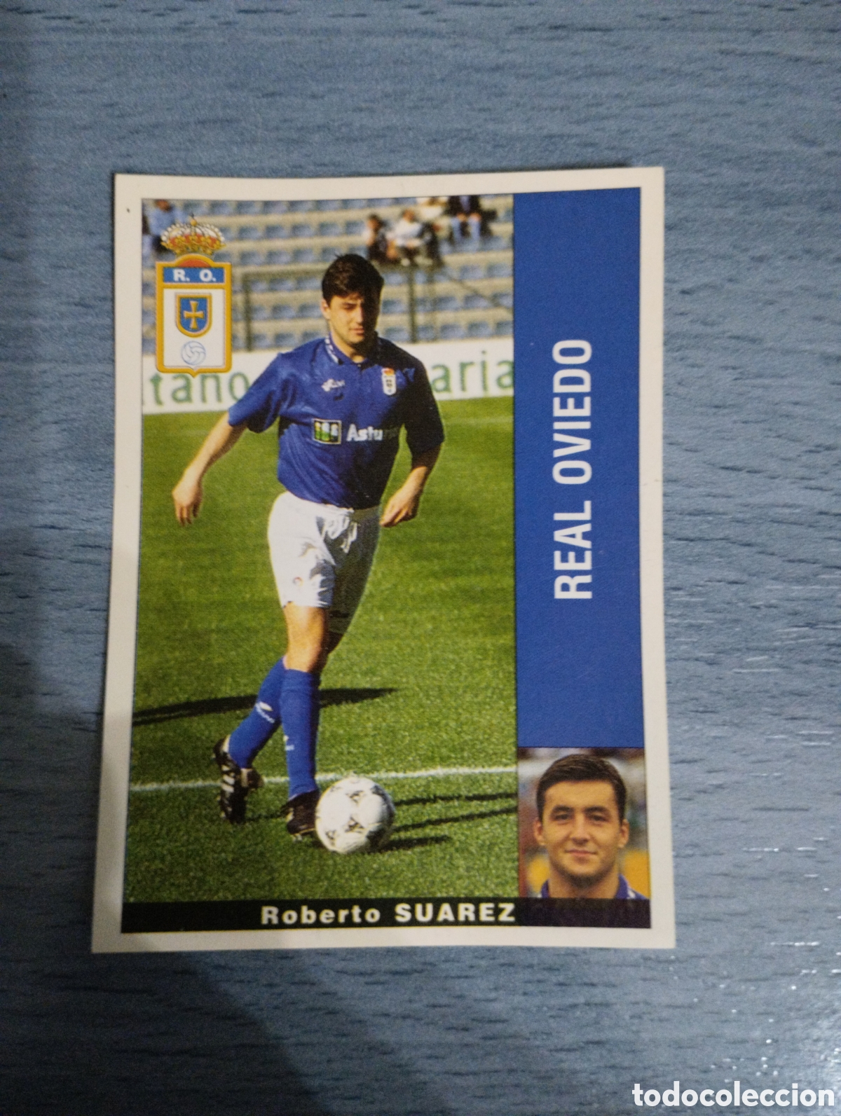 Cromos de F&uacute;tbol: Cromo Panini liga 95 96 Su&aacute;rez Oviedo sin pegar