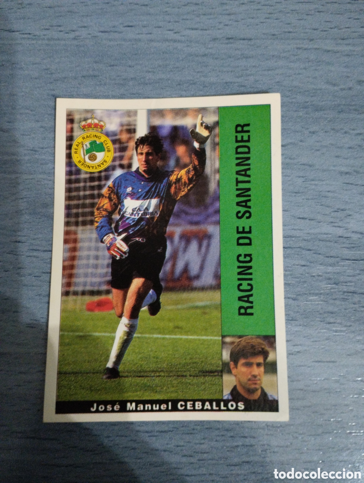 Cromos de F&uacute;tbol: Cromo Panini liga 95 96 Ceballos Racing de Santander sin pegar