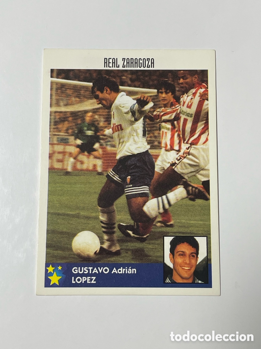 Cromos de F&uacute;tbol: Gustavo L&oacute;pez Real Zaragoza Panini Los mejores equipos de Europa 1997/98 #288