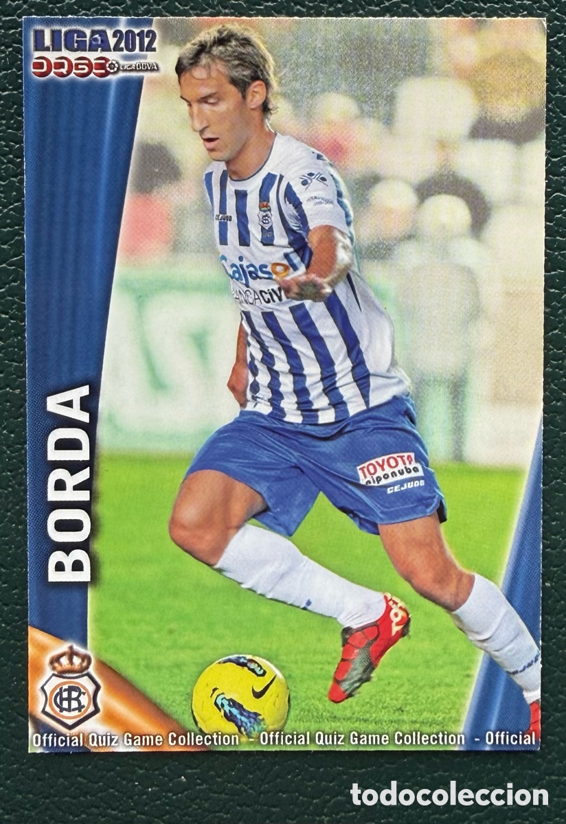 Fu&szlig;ball-Sticker: 956 BORDA RECREATIVO DE HUELVA FICHAS ALBUM MUNDICROMO 2011 2012 11 12