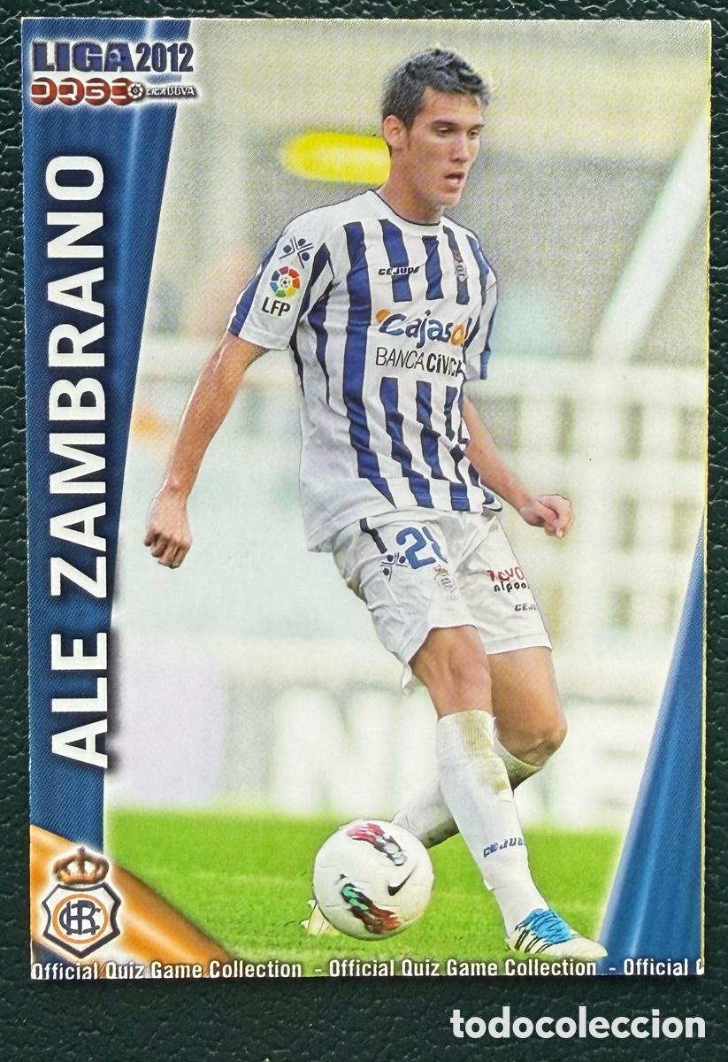Cromos de Futebol: 949 ALE ZAMBRANO RECREATIVO DE HUELVA FICHAS ALBUM MUNDICROMO 2011 2012 11 12