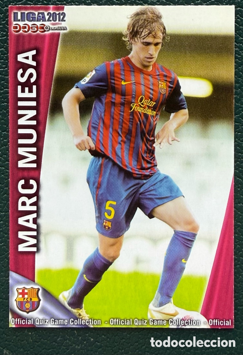 Football Stickers: 783 MARC MUNIESA FC BARCELONA B FICHAS ALBUM MUNDICROMO 2011 2012 11 12