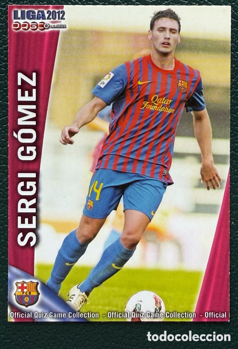 Cromos de Futebol: 782 SERGI GOMEZ FC BARCELONA B FICHAS ALBUM MUNDICROMO 2011 2012 11 12