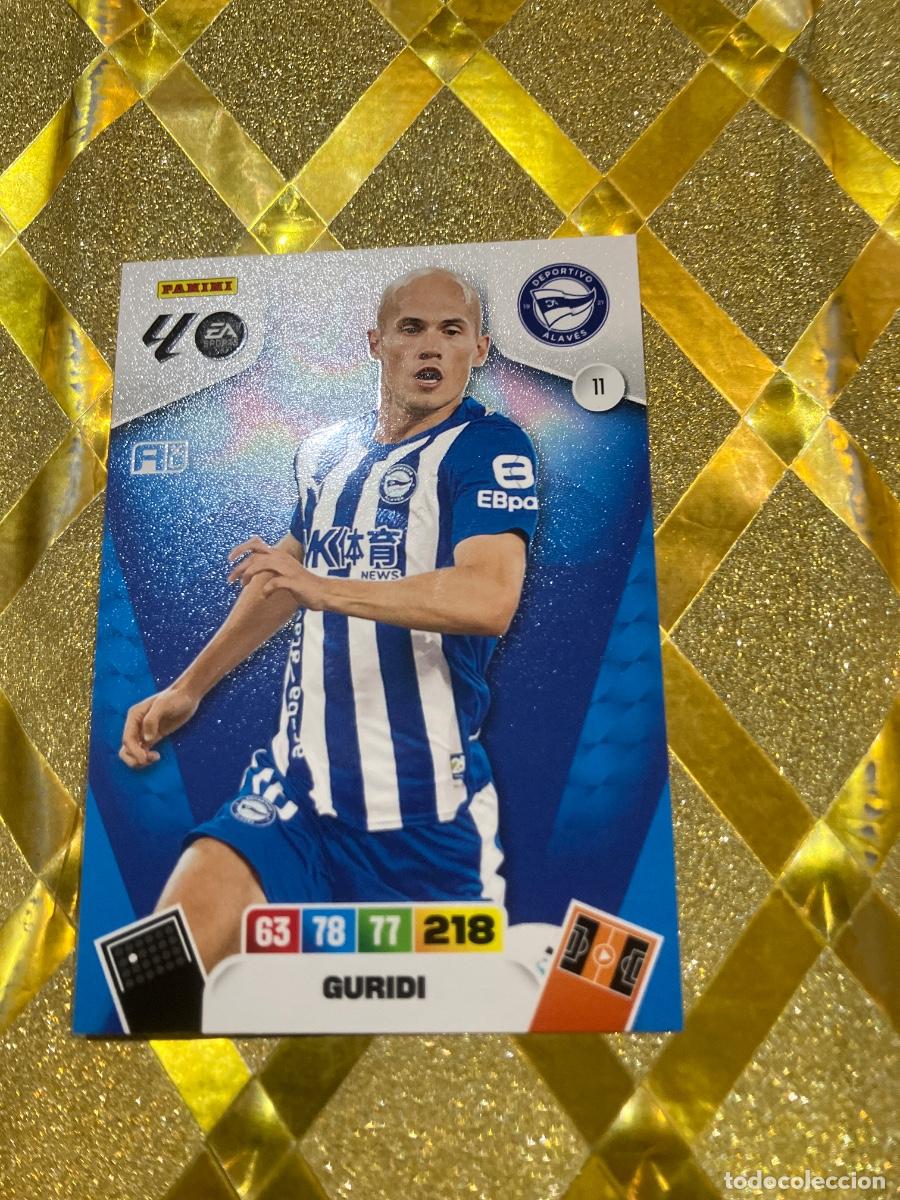 Cromos de Futebol: CROMO DE FUTBOL NUMERO 11 GURIDI ALAVES ADRENALYN XL 2025 2026 PANINI !