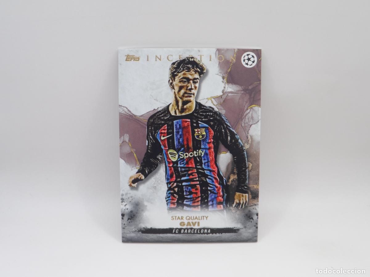 Cromos de F&uacute;tbol: GAVI BARCELONA STAR QUALITY TOPPS INCEPTION CHAMPIONS LEAGUE 2022 2023 22 23