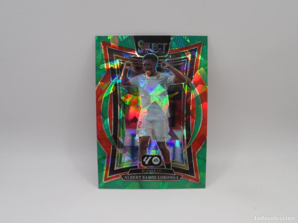 Cromos de F&uacute;tbol: 28 ALBERT SAMBI LOKONGA PARALELA GREEN ICE SEVILLA PANINI SELECT LIGA 2024 2025 24 25 PRIZM