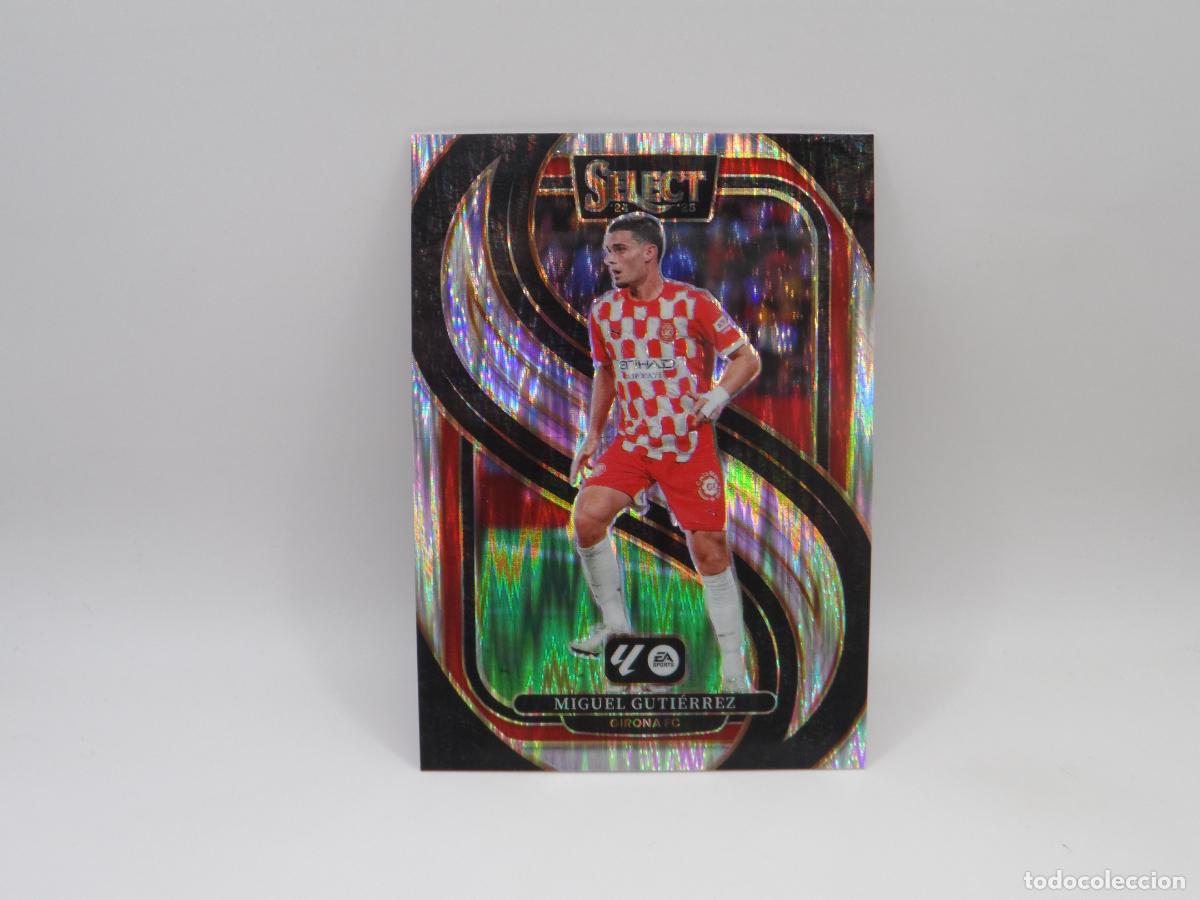 Cromos de F&uacute;tbol: 190 MIGUEL GUTIERREZ PARALELA FLASH GIRONA PANINI SELECT LIGA 2024 2025 24 25 PRIZM