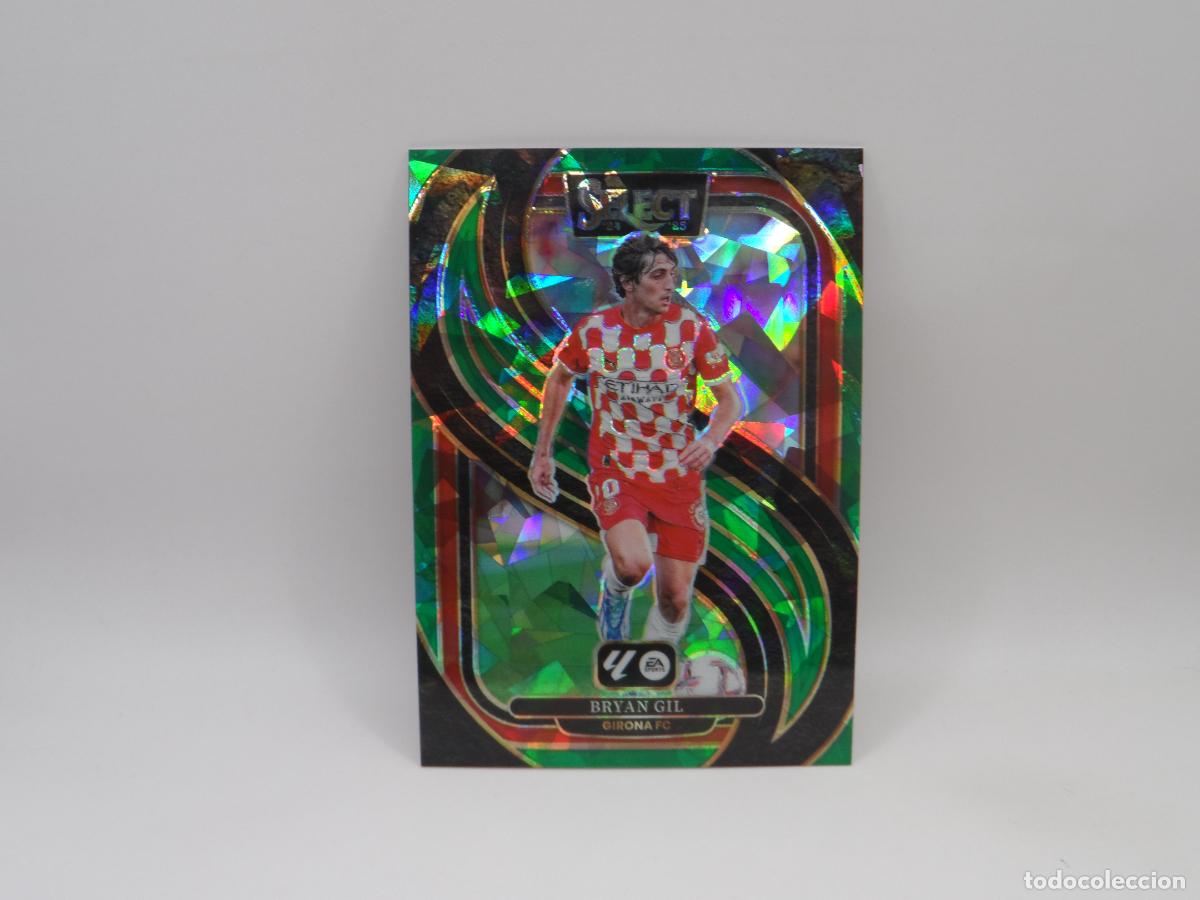 Cromos de F&uacute;tbol: 185 BRYAN GIL PARALELA GREEN ICE GIRONA PANINI SELECT LIGA 2024 2025 24 25 PRIZM